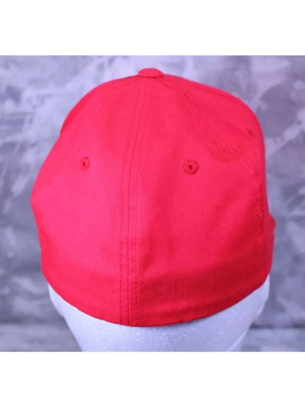 Port Authority Red GF Trident Logo FlexFit Hat Cap S/M